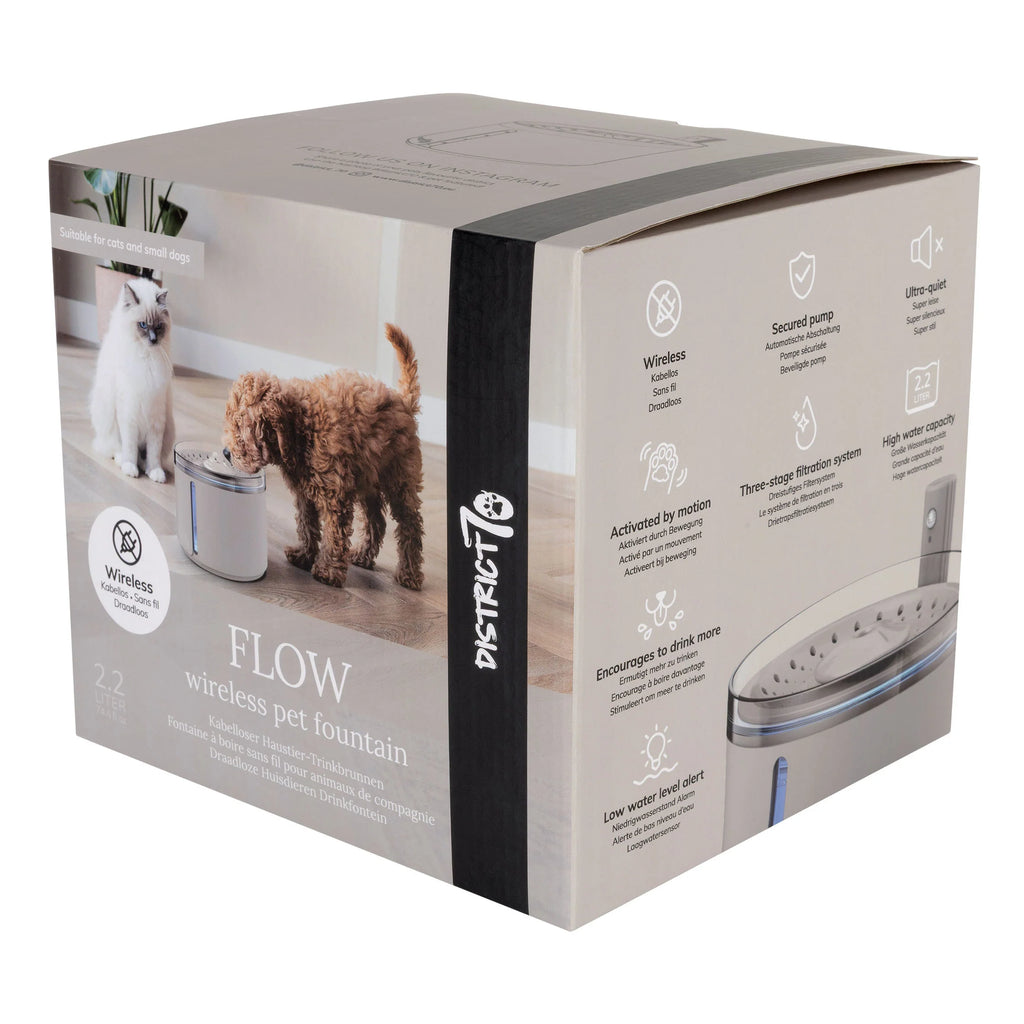 FLOW 2.2 L Draadloze drinkfontein